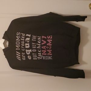 Womens Hooded Pullover Sweatshirt....Med...Black